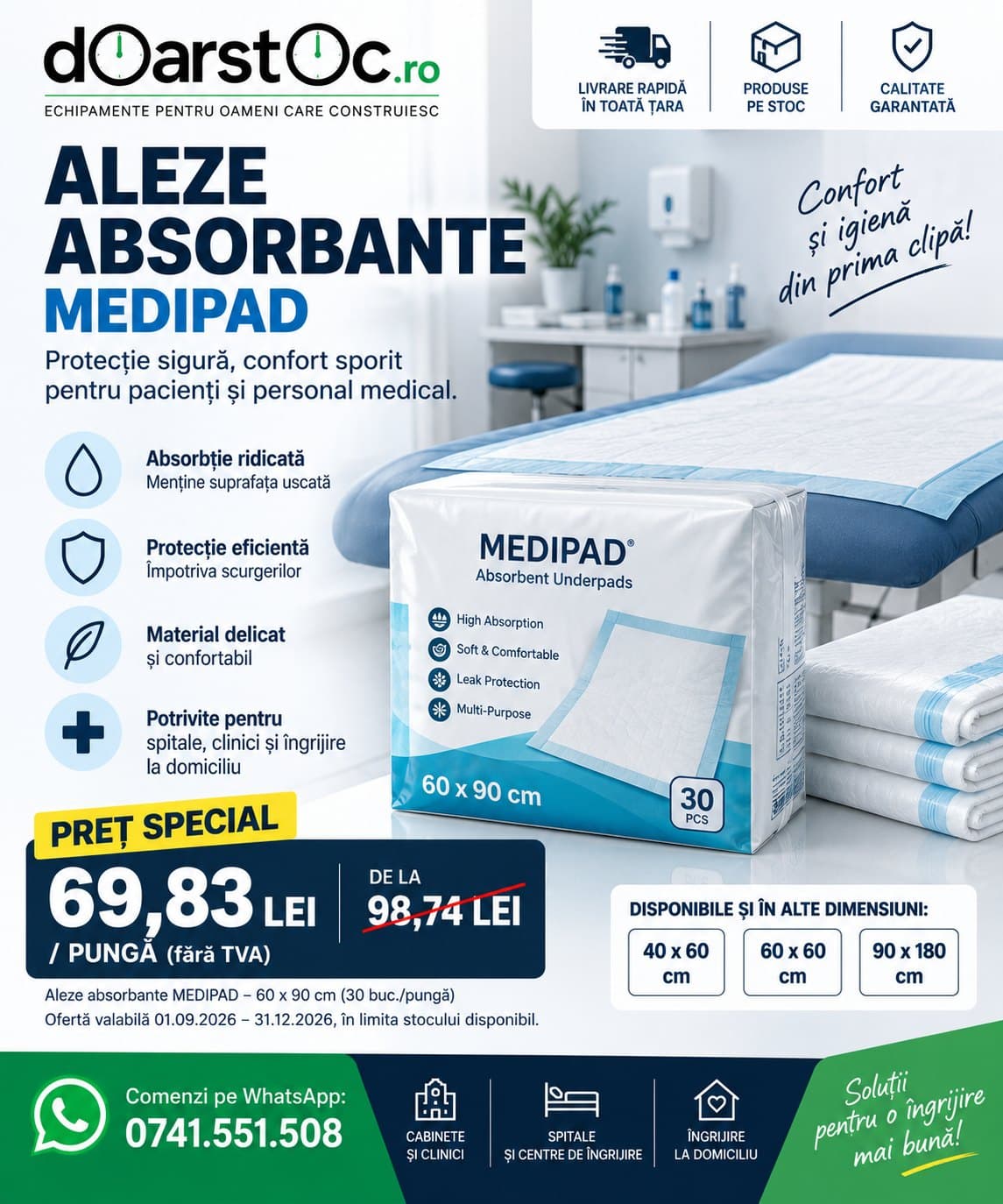 Machetă Aleze absorbante MEDIPAD