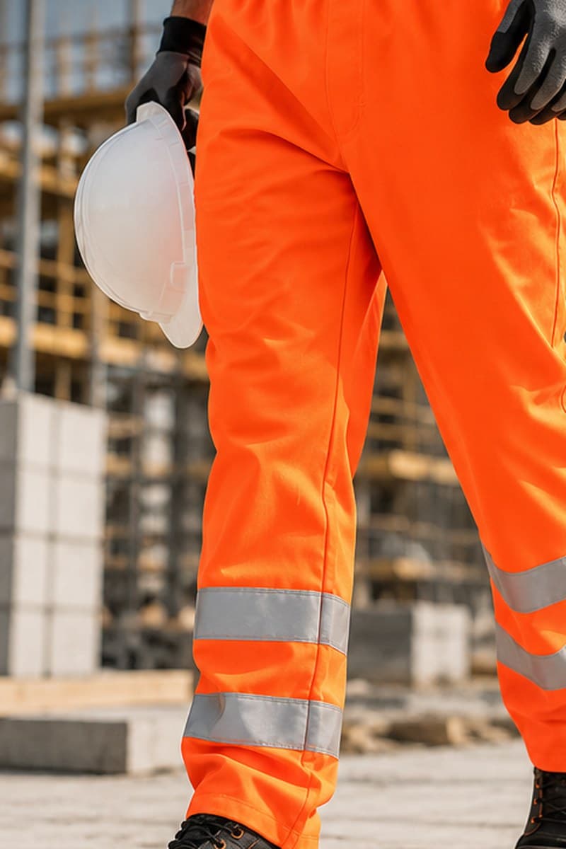 Pantaloni de lucru hi-vis portocalii
